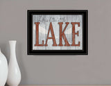Life is Better at the Lake 2 Black Framed Print Wall Art - Homeroots - Flyclothing LLC