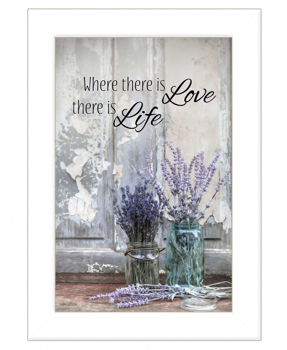 Where There is Love 1 White Framed Print Wall Art - Homeroots - Flyclothing LLC