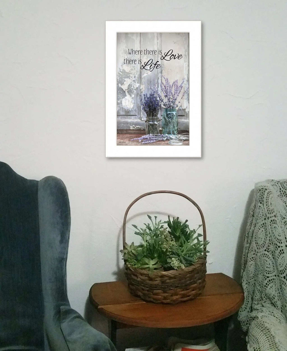 Where There is Love 1 White Framed Print Wall Art - Homeroots - Flyclothing LLC