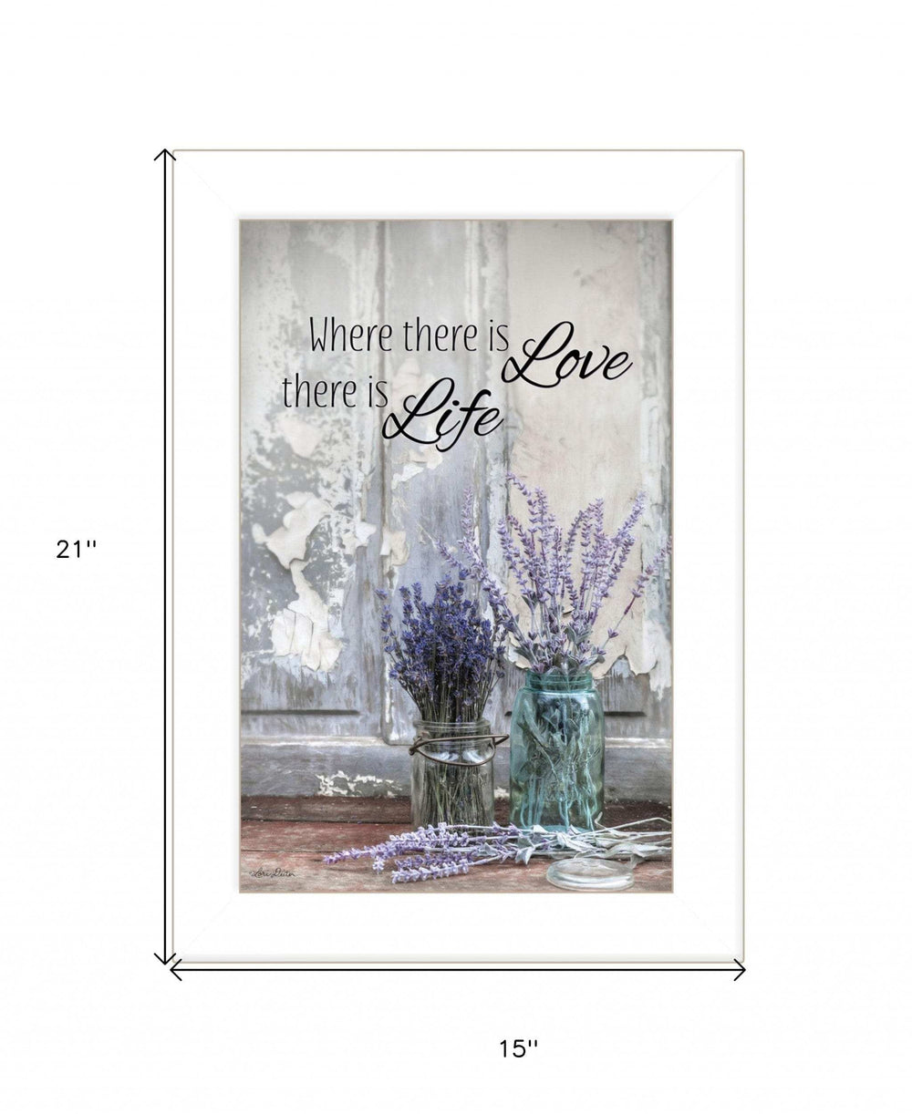 Where There is Love 1 White Framed Print Wall Art - Homeroots - Flyclothing LLC