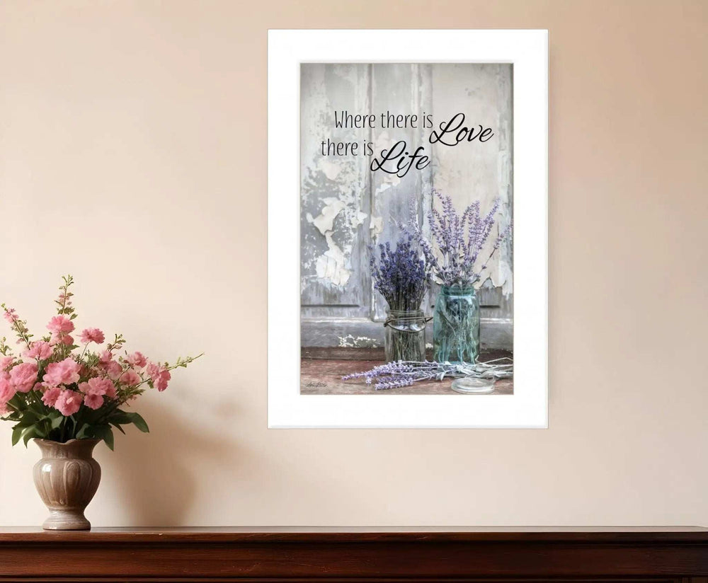 Where There is Love 1 White Framed Print Wall Art - Homeroots - Flyclothing LLC