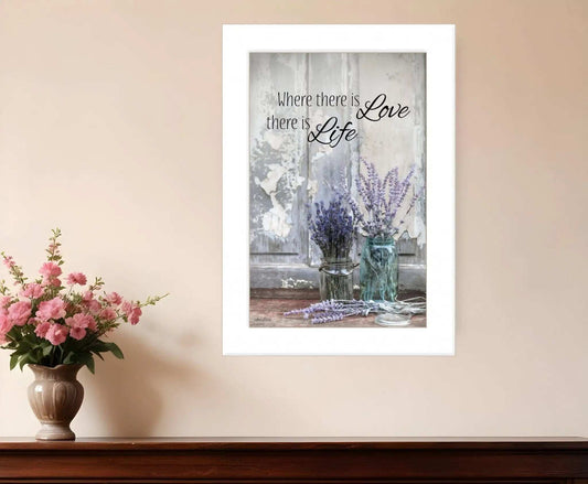 Where There is Love 1 White Framed Print Wall Art - Homeroots - Flyclothing LLC
