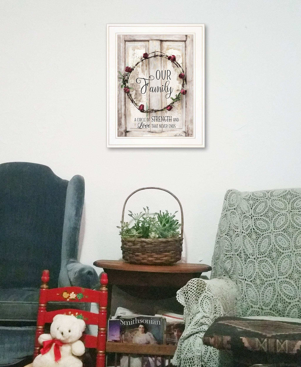 Our Family 1 White Framed Print Wall Art - Homeroots - Flyclothing LLC