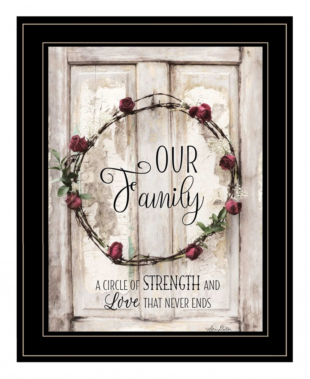 Our Family 2 Black Framed Print Wall Art - Homeroots - Flyclothing LLC