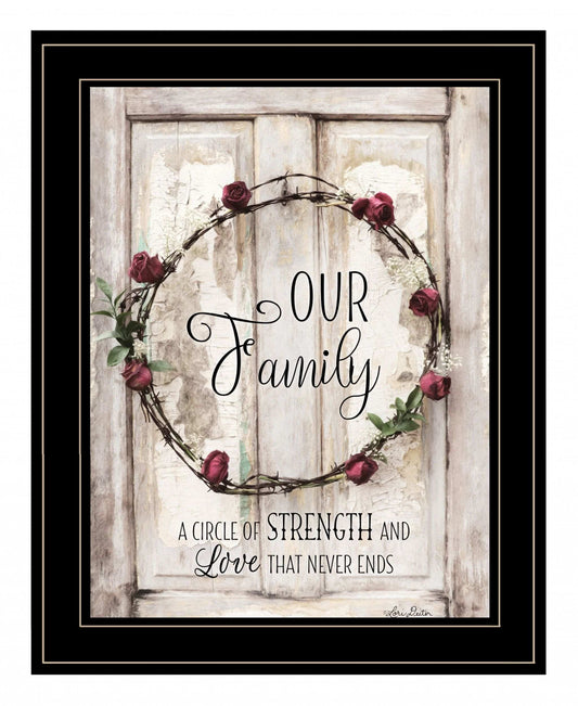 Our Family 2 Black Framed Print Wall Art - Homeroots - Flyclothing LLC