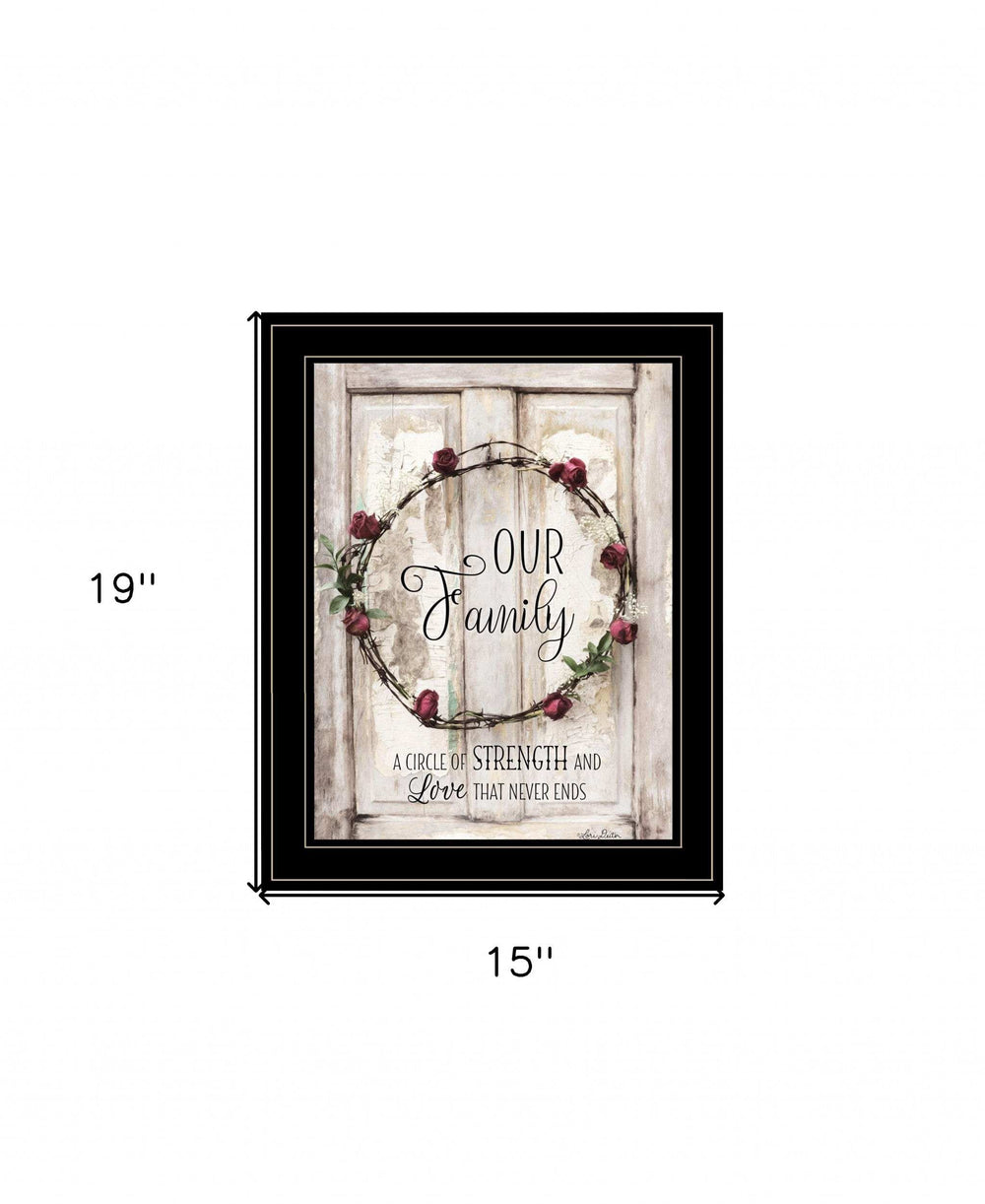 Our Family 2 Black Framed Print Wall Art - Homeroots - Flyclothing LLC