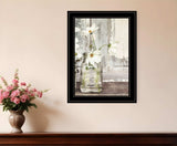 White Blossoms 2 Black Framed Print Wall Art - Homeroots - Flyclothing LLC