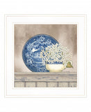 Farmhouse Blues I 3 White Framed Print Wall Art - Homeroots - Flyclothing LLC