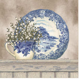 Farmhouse Blues II 2 White Framed Print Wall Art - Homeroots - Flyclothing LLC