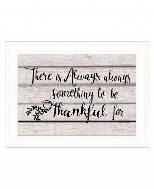 Always Thankful 2 White Framed Print Wall Art - Homeroots - Flyclothing LLC