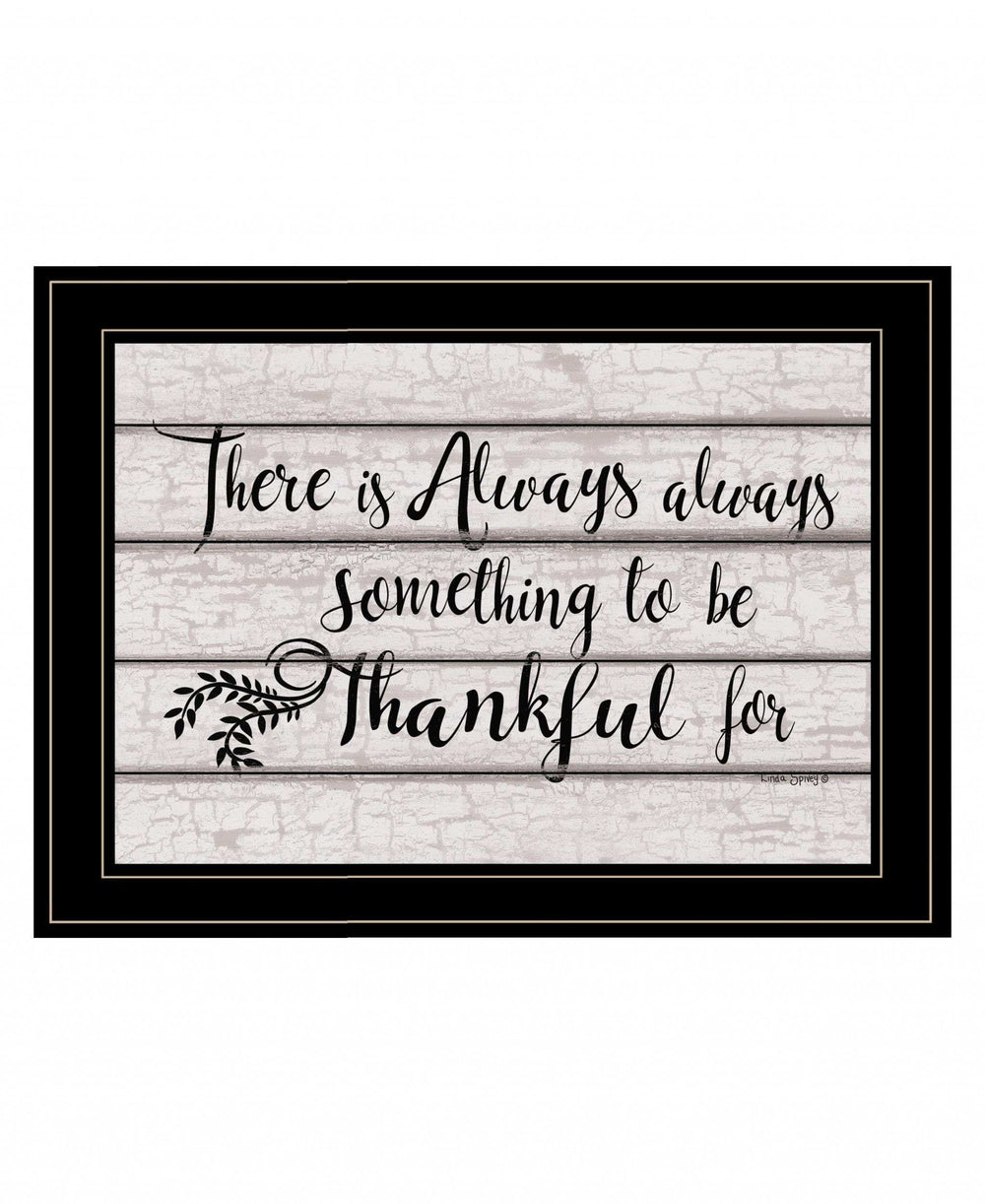 Always Thankful 3 Black Framed Print Wall Art - Homeroots - Flyclothing LLC