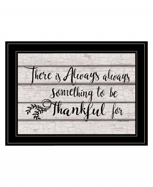 Always Thankful 3 Black Framed Print Wall Art - Homeroots - Flyclothing LLC