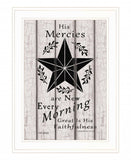 His Mercies are New Every Morning 2 White Framed Print Wall Art - Homeroots - Flyclothing LLC
