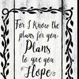 Plans to Give You Hope 2 Black Framed Print Wall Art - Homeroots - Flyclothing LLC