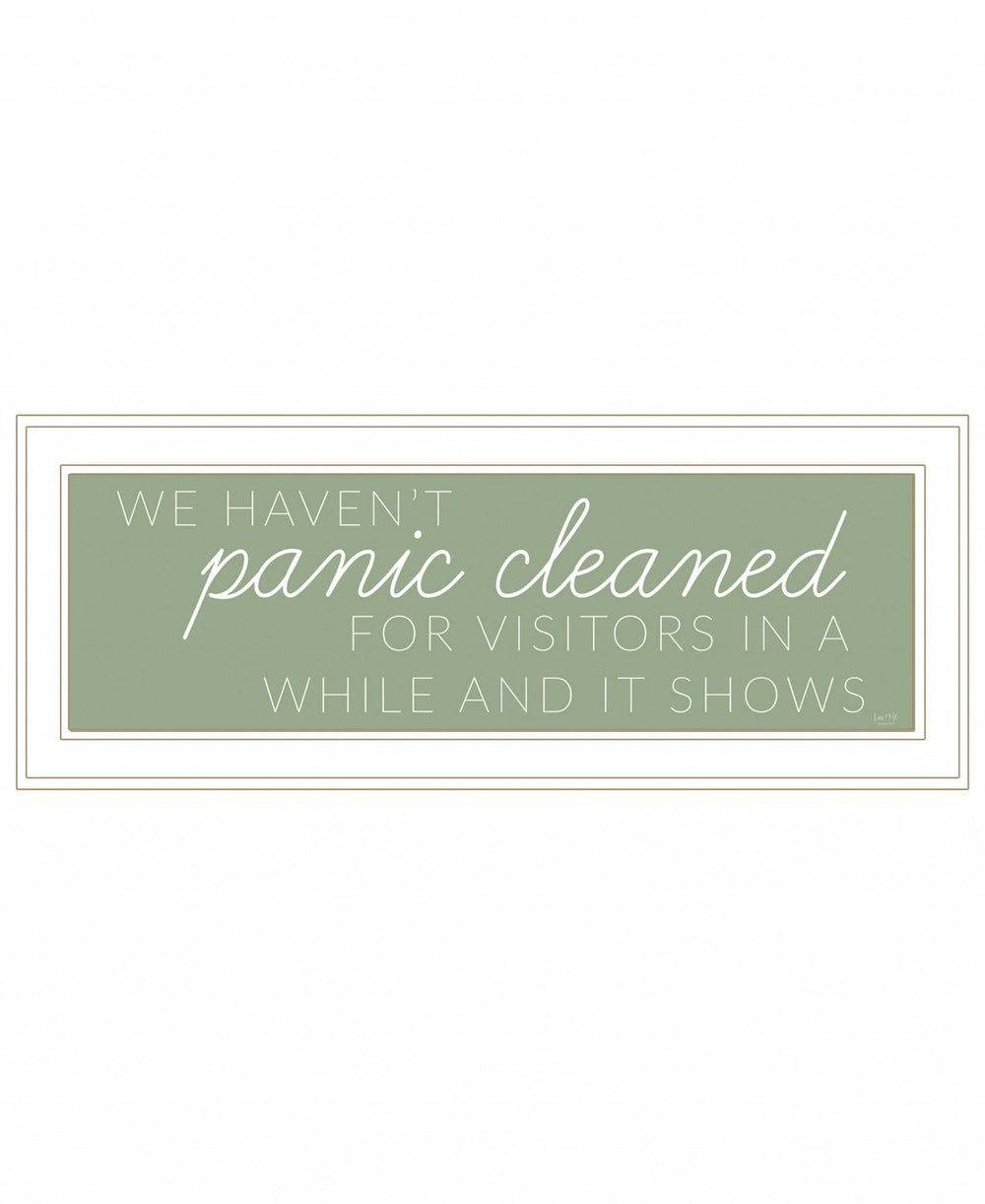 Panic Cleaned 1 White Framed Print Wall Art - Homeroots - Flyclothing LLC