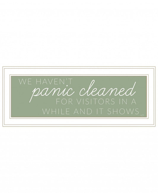 Panic Cleaned 1 White Framed Print Wall Art - Homeroots - Flyclothing LLC