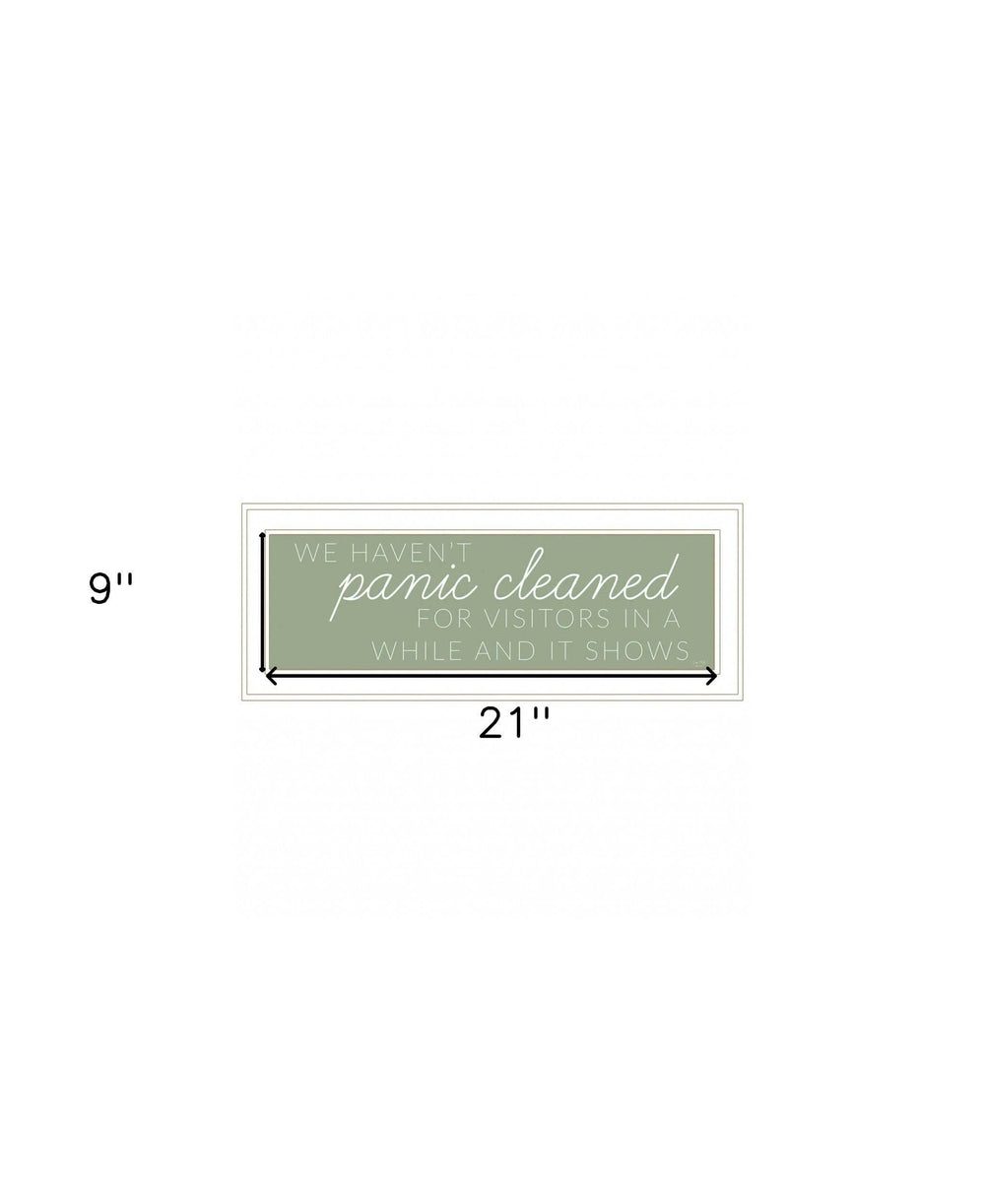 Panic Cleaned 1 White Framed Print Wall Art - Homeroots - Flyclothing LLC