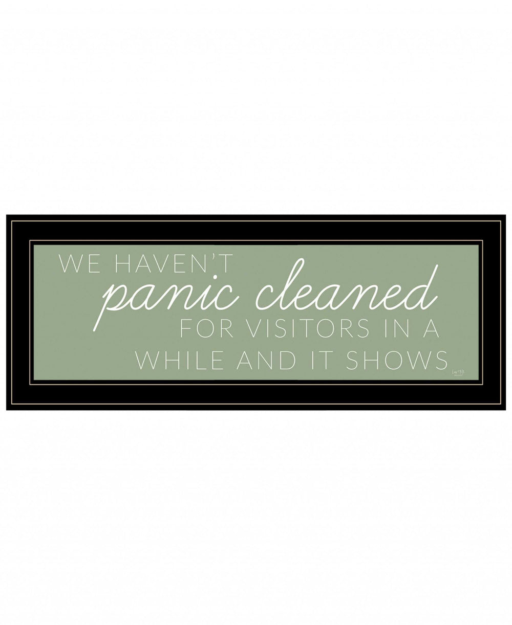 Panic Cleaned 2 Black Framed Print Wall Art - Homeroots - Flyclothing LLC