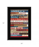 America Proud Black Framed Print Wall Art - Homeroots - Flyclothing LLC