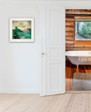 The Lake is Calling 1 White Framed Print Wall Art - Homeroots - Flyclothing LLC