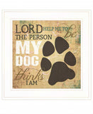 My Dog 1 White Framed Print Wall Art - Homeroots - Flyclothing LLC