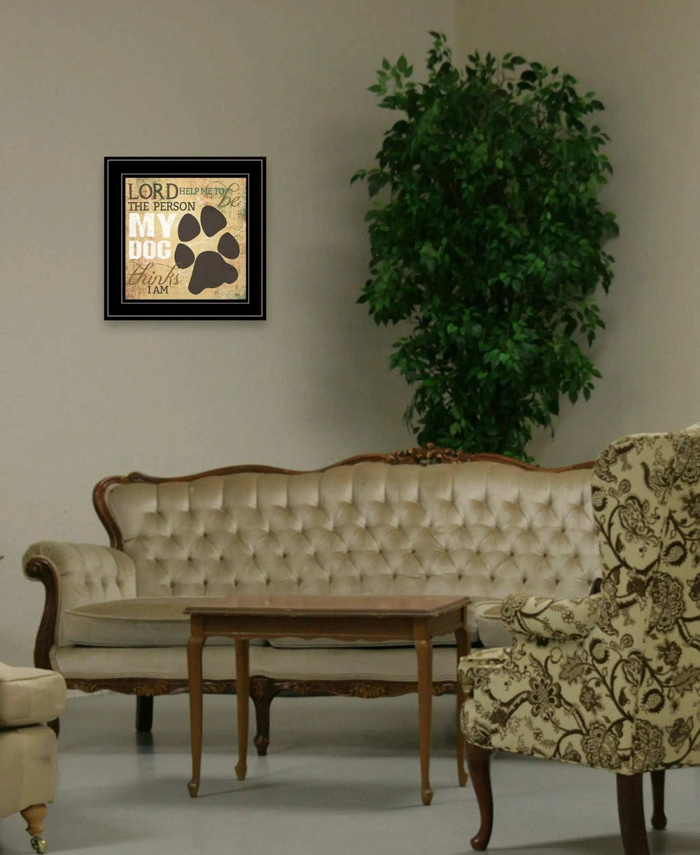 My Dog 3 Black Framed Print Wall Art - Homeroots - Flyclothing LLC