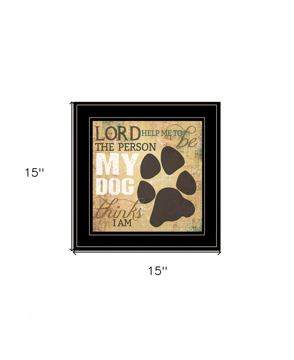 My Dog 3 Black Framed Print Wall Art - Homeroots - Flyclothing LLC