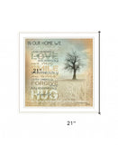 In Our Home 3 White Framed Print Wall Art - Homeroots - Flyclothing LLC