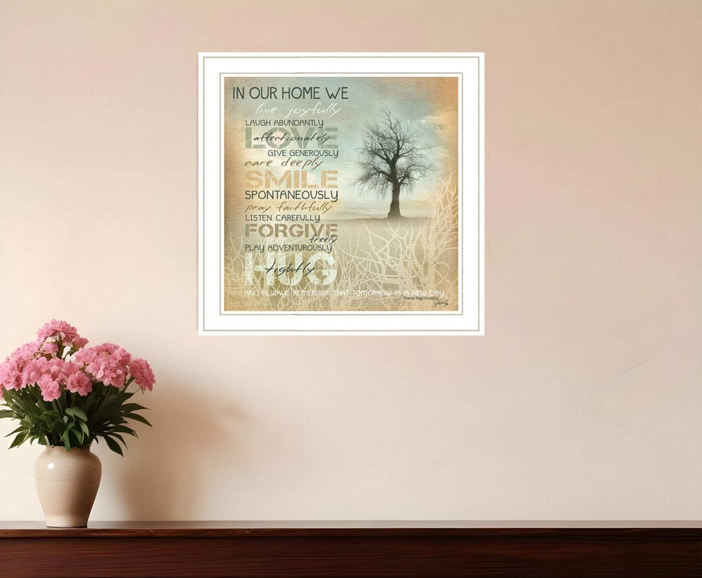 In Our Home 3 White Framed Print Wall Art - Homeroots - Flyclothing LLC