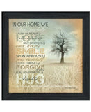In Our Home 4 Black Framed Print Wall Art - Homeroots - Flyclothing LLC