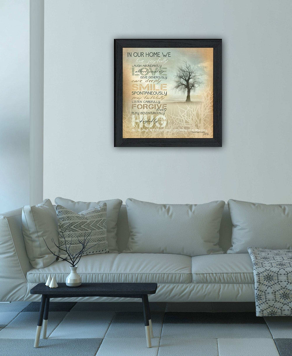 In Our Home 4 Black Framed Print Wall Art - Homeroots - Flyclothing LLC
