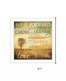 Meaning of Pay it Forward 1 White Framed Print Wall Art - Homeroots - Flyclothing LLC