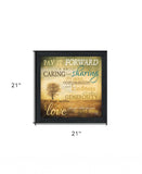 Meaning of Pay it Forward 2 Black Framed Print Wall Art - Homeroots - Flyclothing LLC