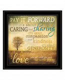 Meaning of Pay it Forward 3 Black Framed Print Wall Art - Homeroots - Flyclothing LLC