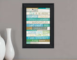 Live in the Present Black Framed Print Wall Art - Homeroots - Flyclothing LLC