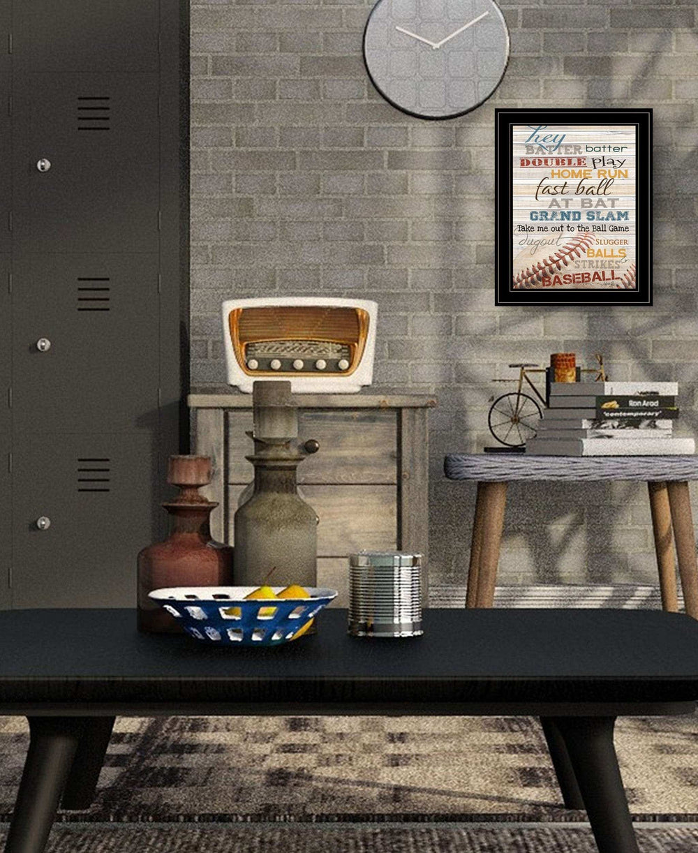 Hey Batter Batter 2 Black Framed Print Wall Art - Homeroots - Flyclothing LLC