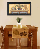 Come Gather at Our Table 4 Black Framed Print Wall Art - Homeroots - Flyclothing LLC