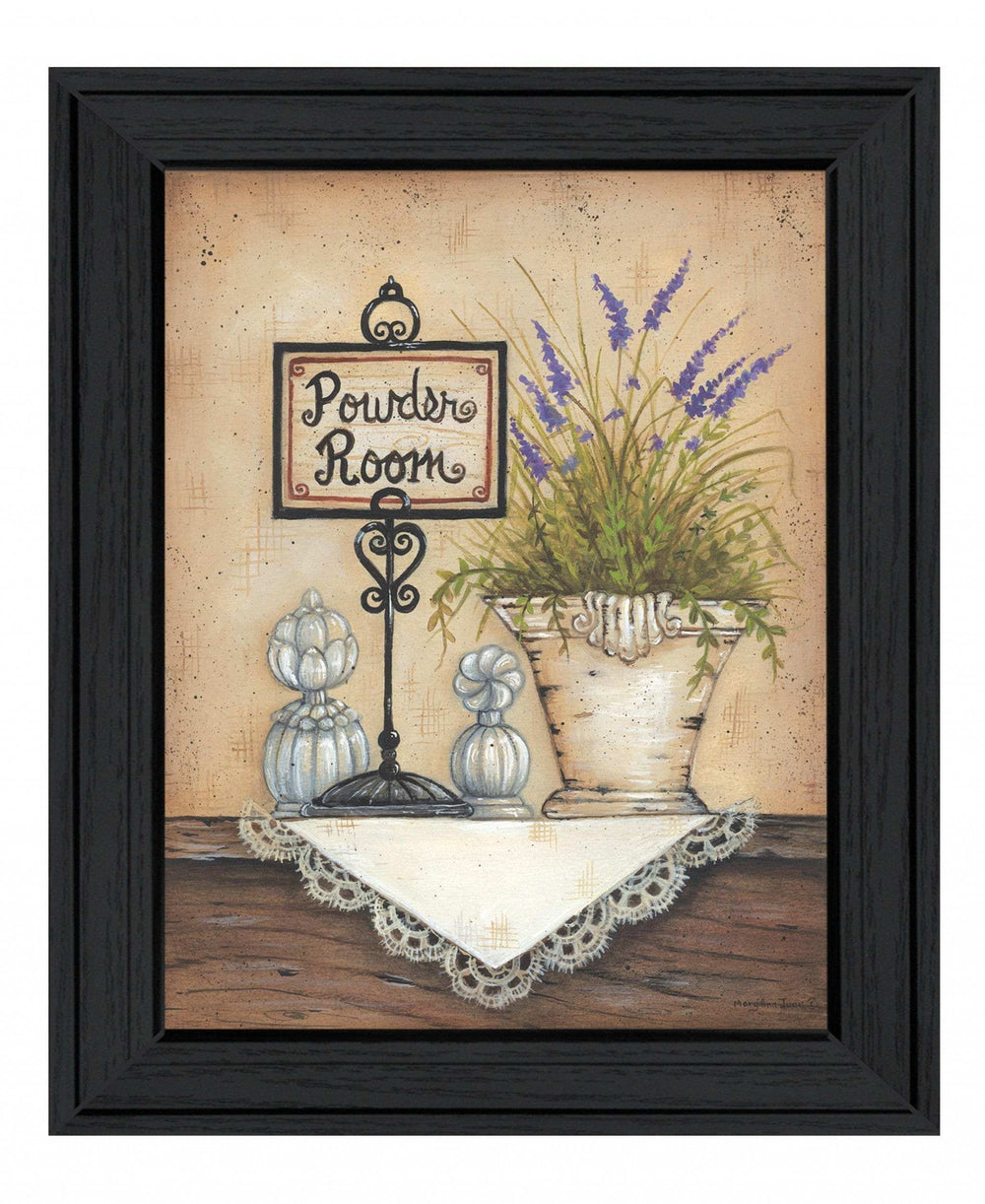 Powder Room 3 Black Framed Print Wall Art - Homeroots - Flyclothing LLC