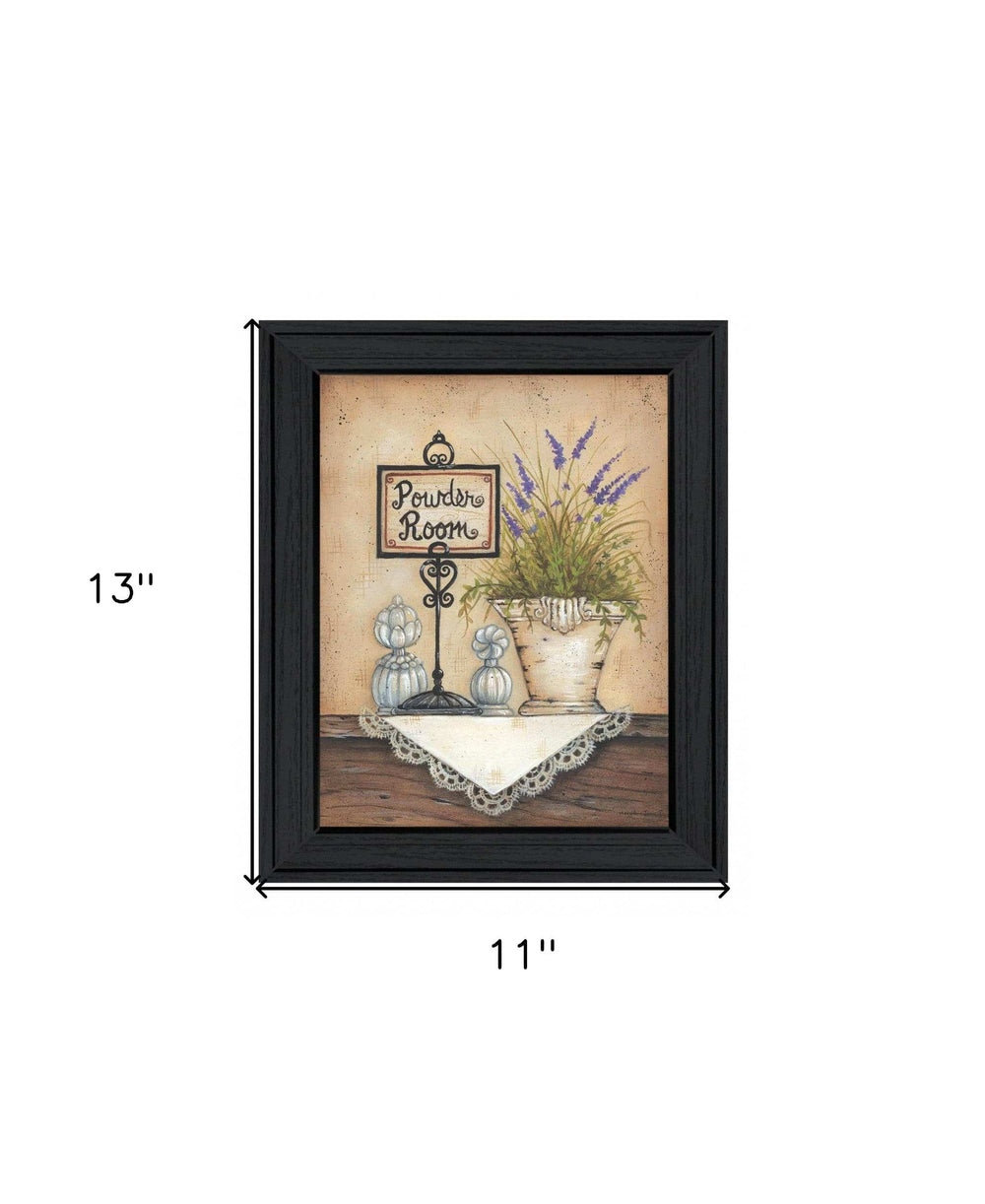 Powder Room 3 Black Framed Print Wall Art - Homeroots - Flyclothing LLC