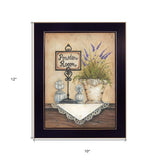 Powder Room 4 Black Framed Print Wall Art - Homeroots - Flyclothing LLC