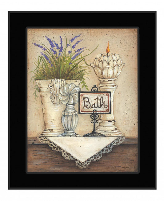 Bath 3 Black Framed Print Bathroom Wall Art - Homeroots - Flyclothing LLC