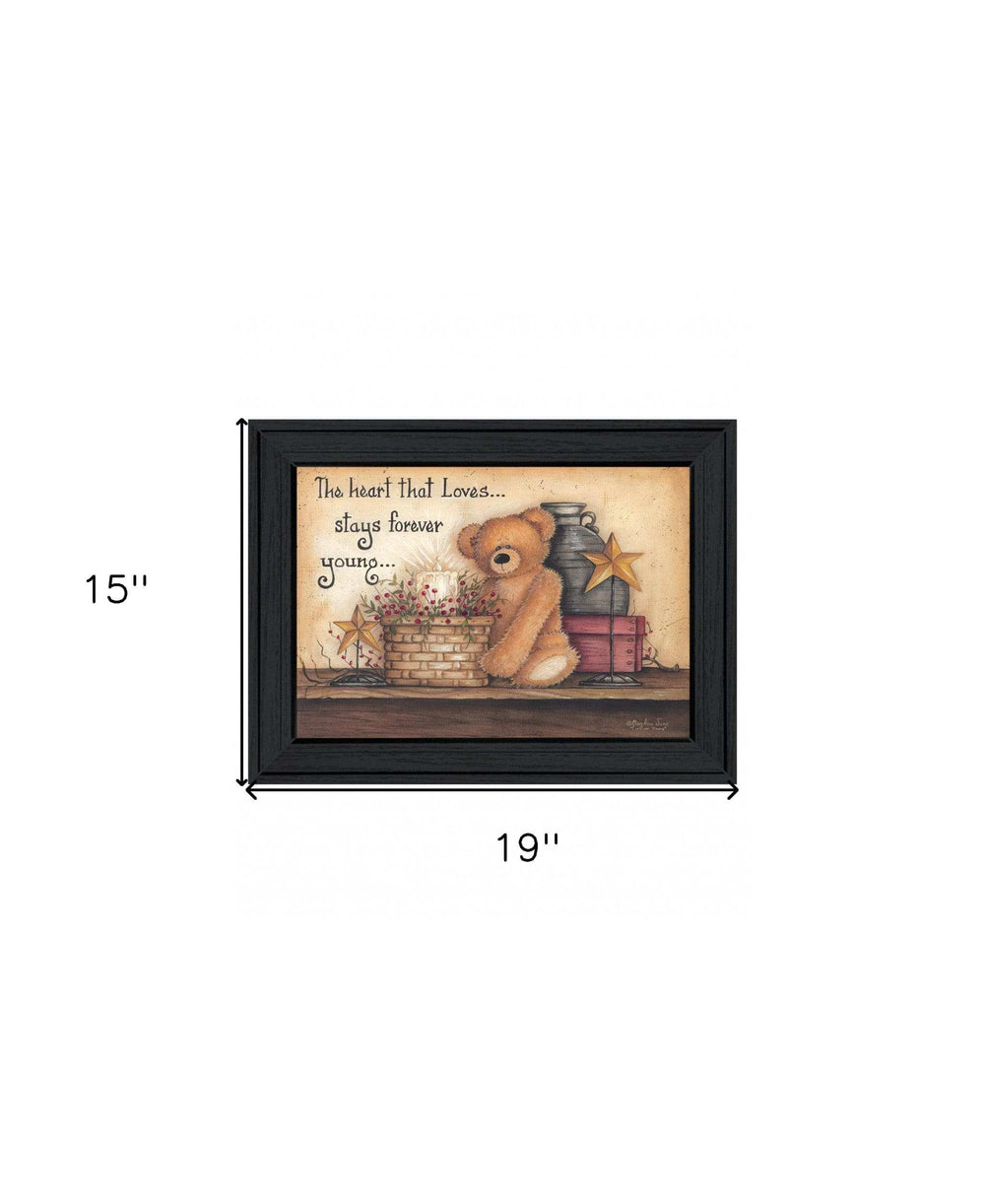 Forever Young 1 Black Framed Print Wall Art - Homeroots - Flyclothing LLC