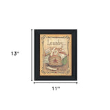 Laundry 1 Black Picture Frame Print Bathroom Wall Art - Homeroots - Flyclothing LLC