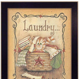 Laundry 2 Black Framed Print Bathroom Wall Art - Homeroots - Flyclothing LLC