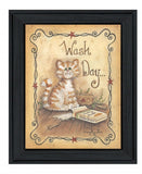 Wash Day 2 Black Framed Print Laundry Wall Art - Homeroots - Flyclothing LLC