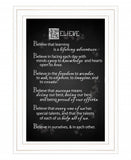 Believe 1 White Framed Print Wall Art - Homeroots - Flyclothing LLC
