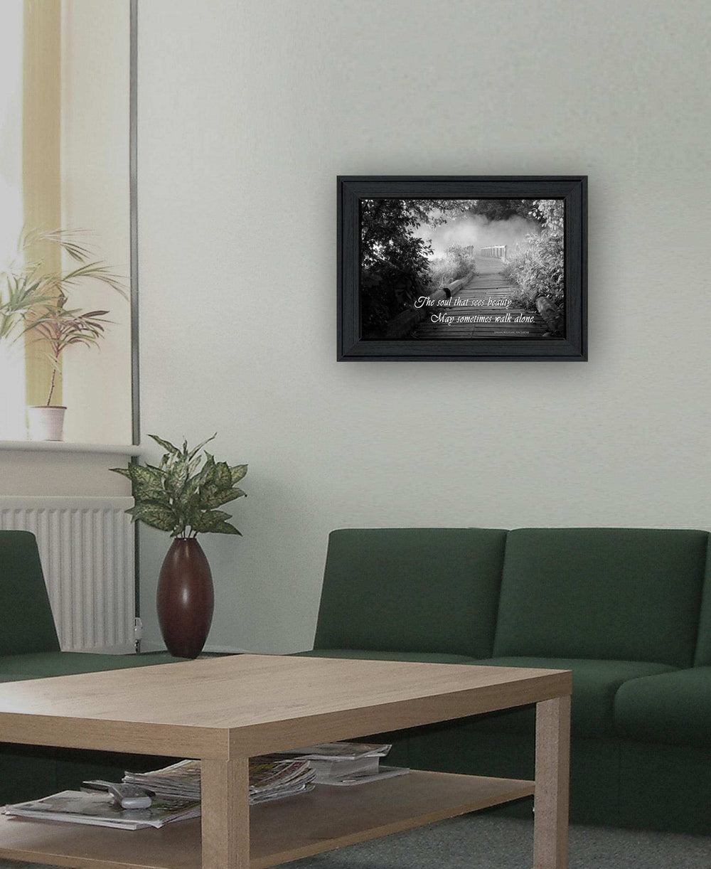 Beauty Grayscale 1 Black Framed Print Wall Art - Homeroots - Flyclothing LLC