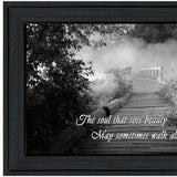 Beauty Grayscale 1 Black Framed Print Wall Art - Homeroots - Flyclothing LLC
