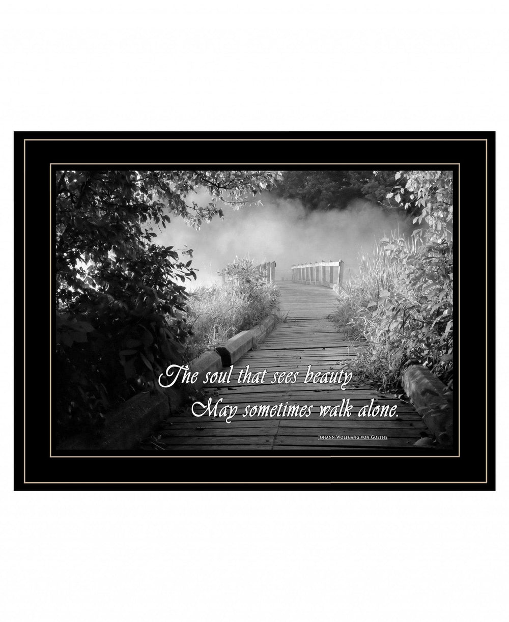 Beauty Grayscale 2 Black Framed Print Wall Art - Homeroots - Flyclothing LLC
