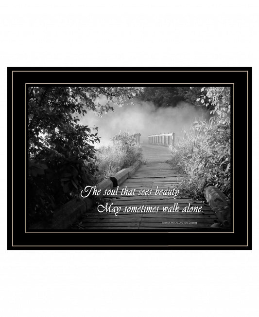 Beauty Grayscale 2 Black Framed Print Wall Art - Homeroots - Flyclothing LLC